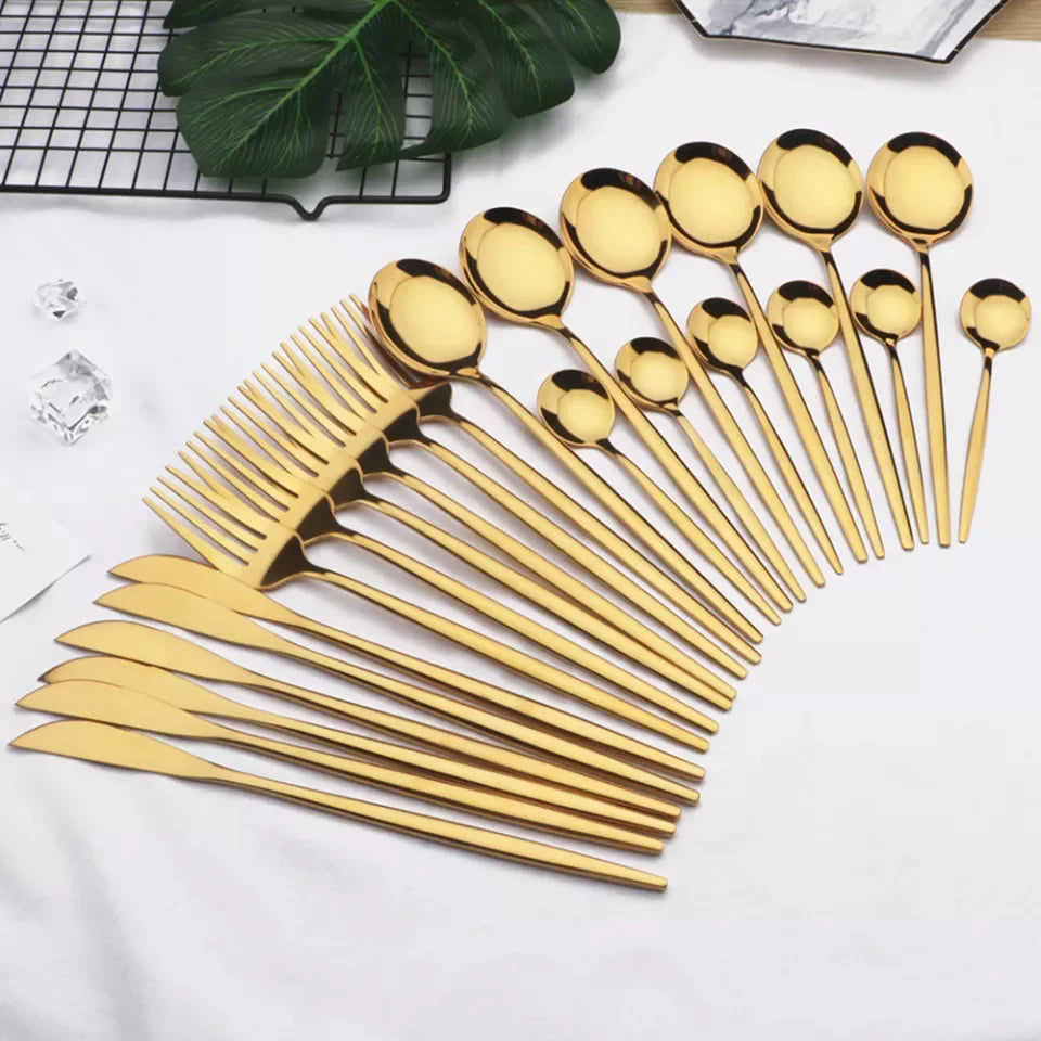 Apricot cutlery set