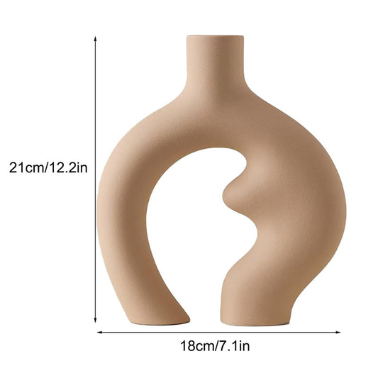 Idealancy decor Latte Curves Sculpture Vase